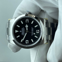 Explorer 224270 40mm 904L Steel JVS Black Dial on SS Bracelet VR3230